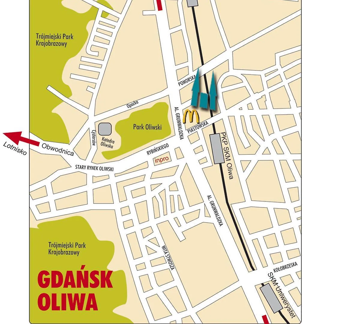 Hotel Oliwski Gdaňsk